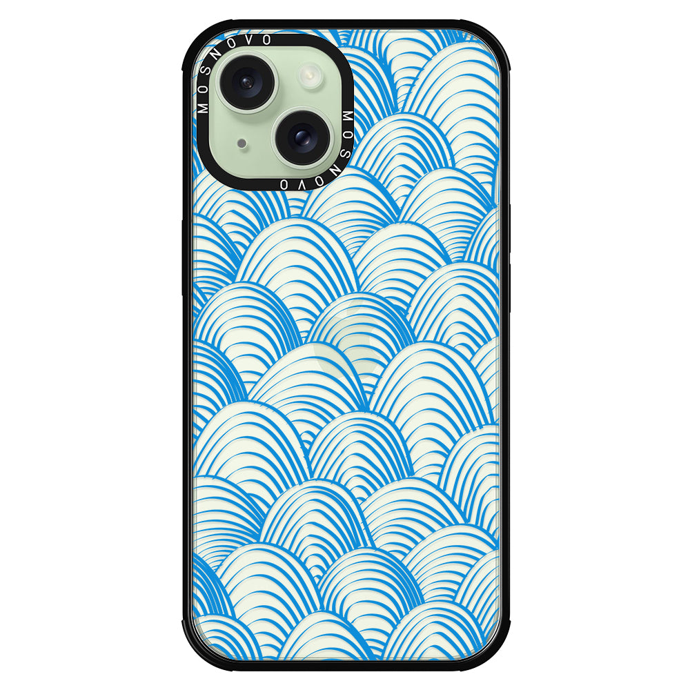 Wavy Wave Phone Case - iPhone 15 Case - MOSNOVO