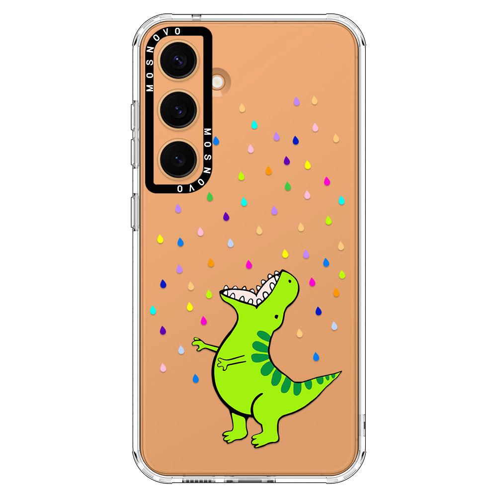 Rainbow Dinosaur Phone Case - Samsung Galaxy S24 Case - MOSNOVO