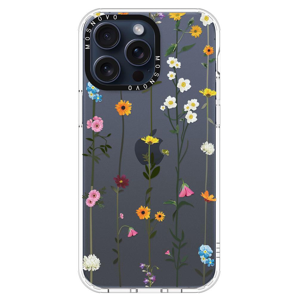 Wildflowers Phone Case - iPhone 15 Pro Max Case - MOSNOVO