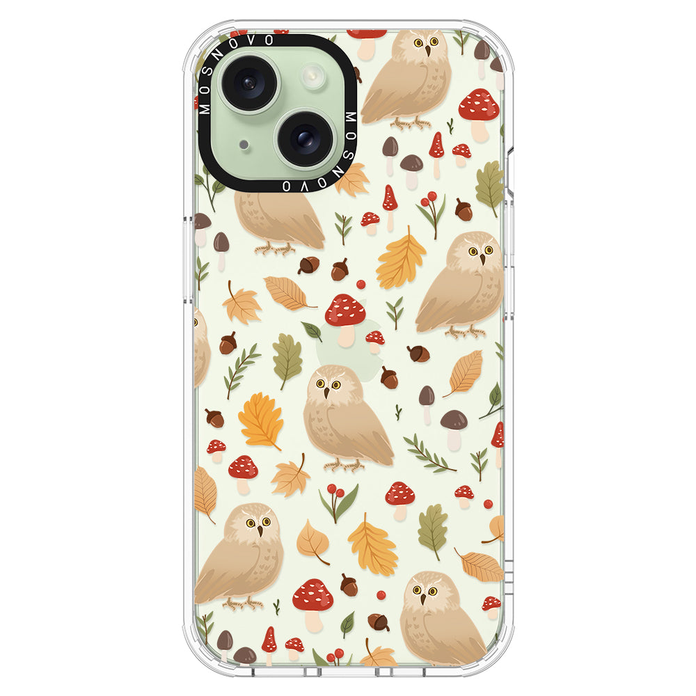 Autumn Owl Phone Case - iPhone 15 Plus Case - MOSNOVO