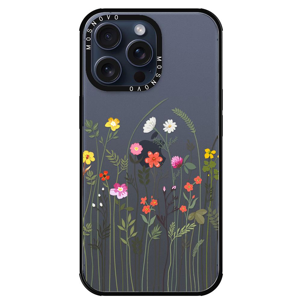 Spring Wildflower Phone Case - iPhone 15 Pro Max Case - MOSNOVO