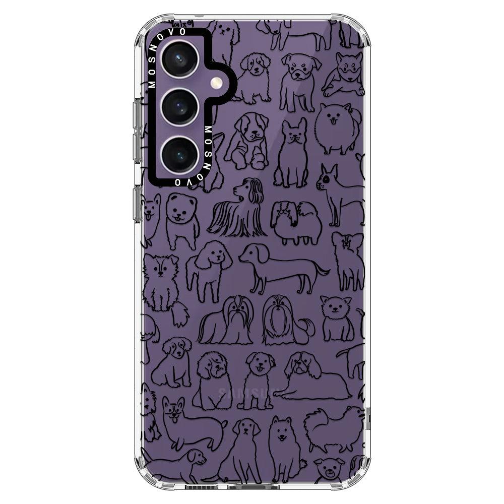 Doodle Dog Phone Case - Samsung Galaxy S23 FE Case