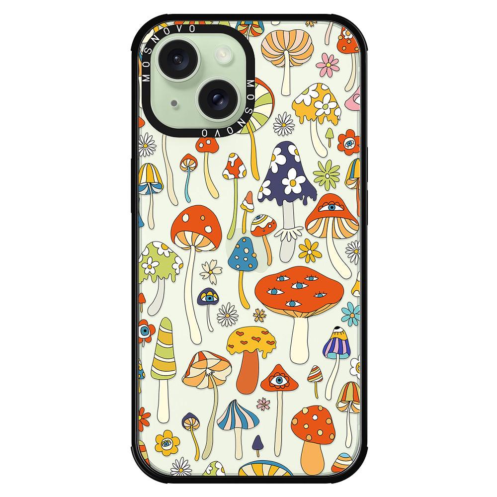 Mushroom Art Phone Case - iPhone 15 Case - MOSNOVO