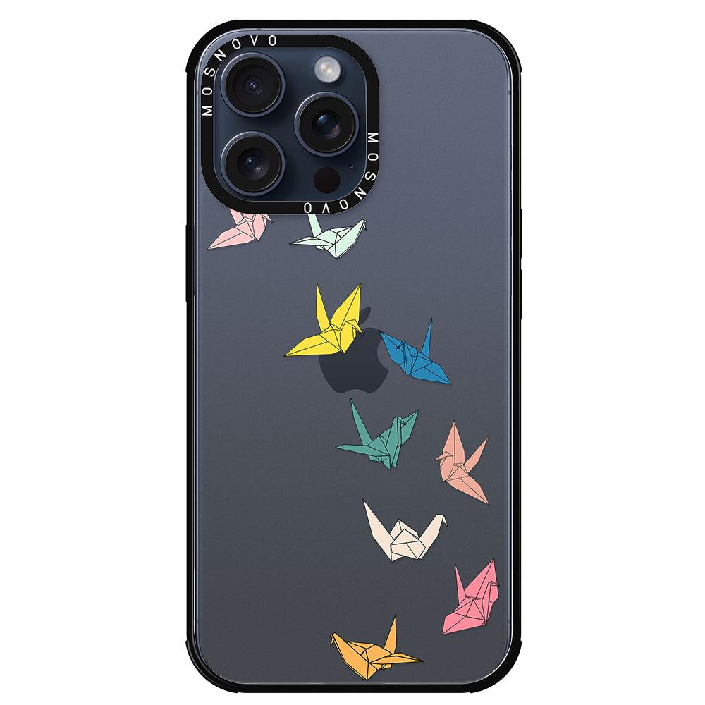 Paper Crane Phone Case - iPhone 15 Pro Max Case - MOSNOVO