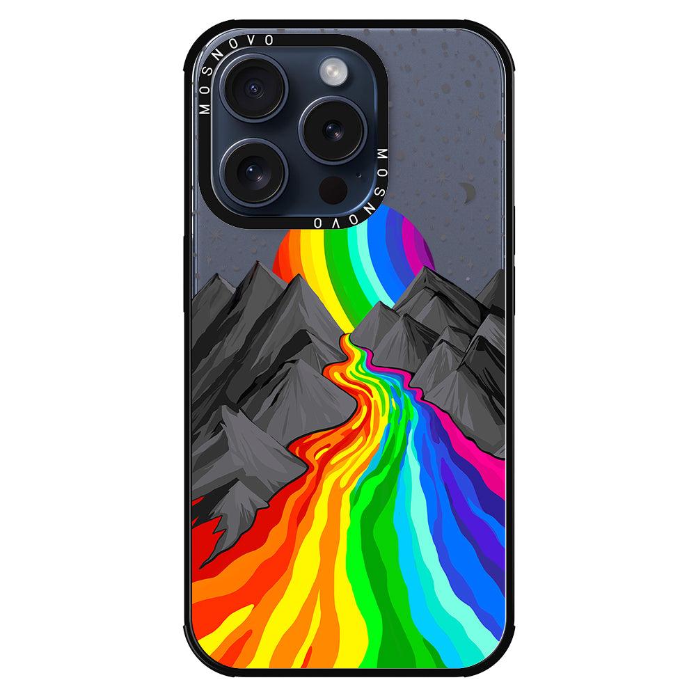 Rainbow Landscape Phone Case - iPhone 15 Pro Case - MOSNOVO