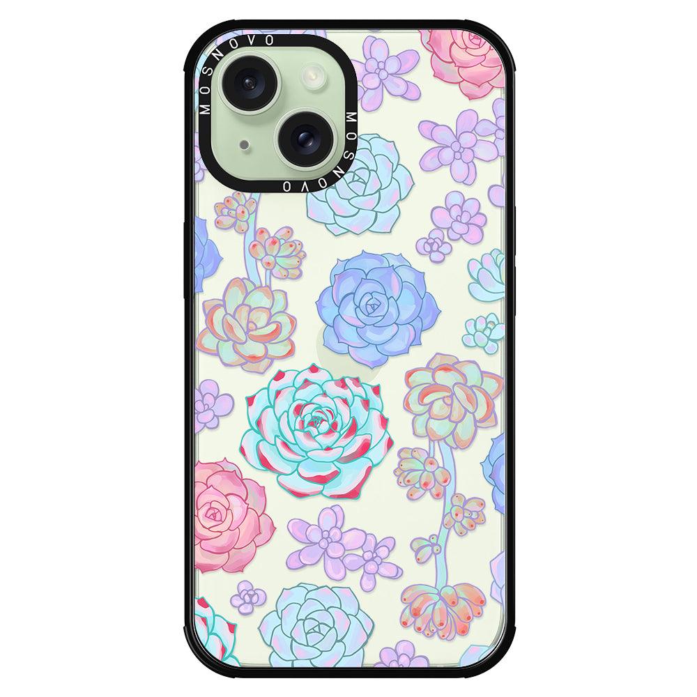 Succulents Phone Case - iPhone 15 Plus Case - MOSNOVO