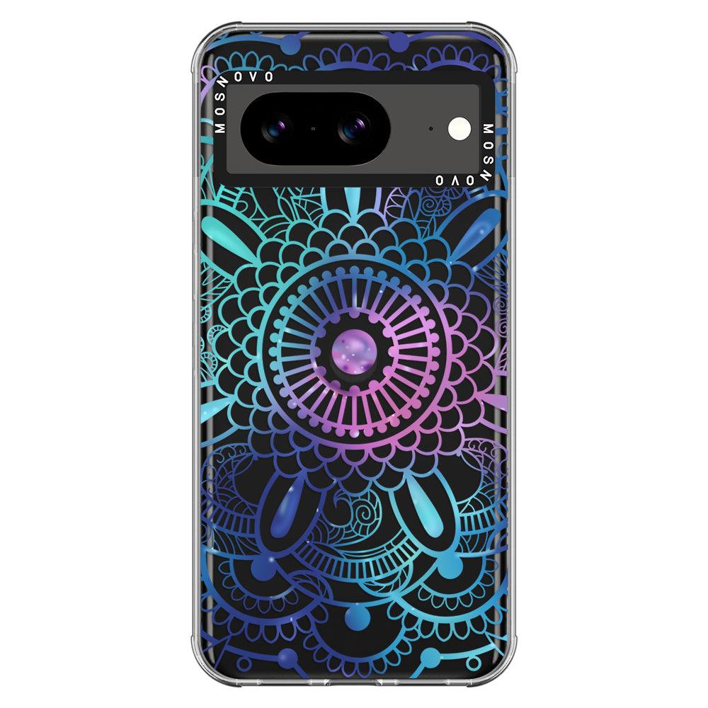 Violet Blue Mandala Phone Case - Google Pixel 8 Case - MOSNOVO