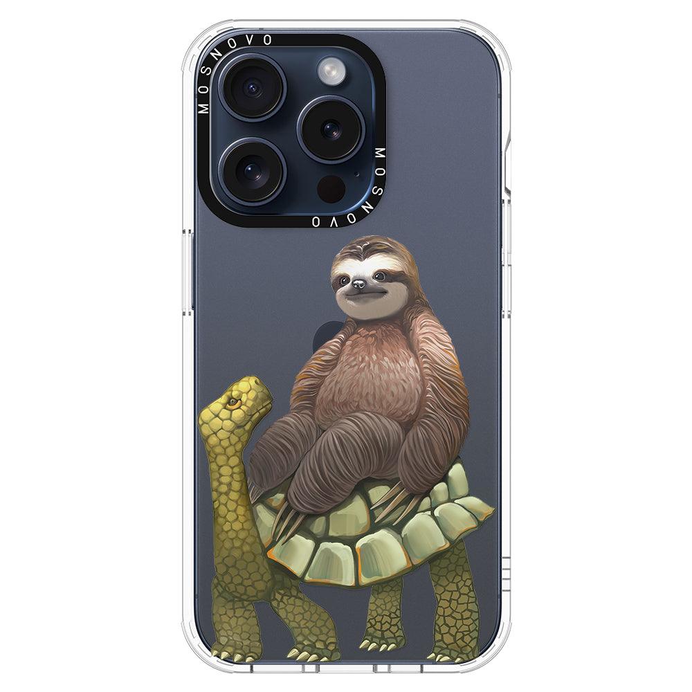 Sloth Turtle Phone Case - iPhone 15 Pro Case - MOSNOVO