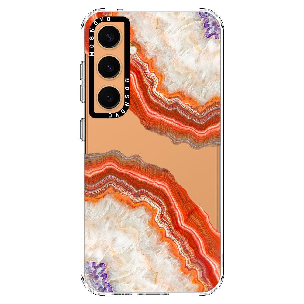 Red Agate Phone Case - Samsung Galaxy S24 Case - MOSNOVO