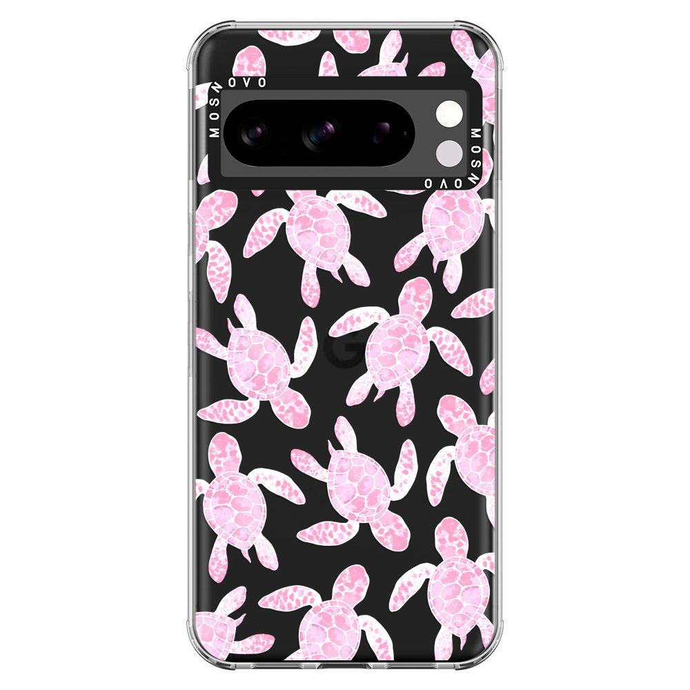 Pink Turtle Phone Case - Google Pixel 8 Pro Case