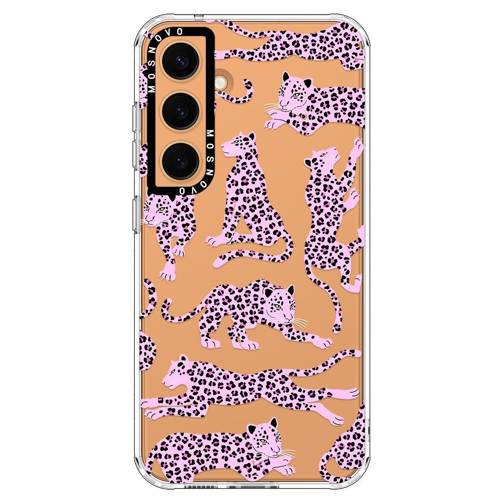 Pink Leopard Phone Case - Samsung Galaxy S24 Case