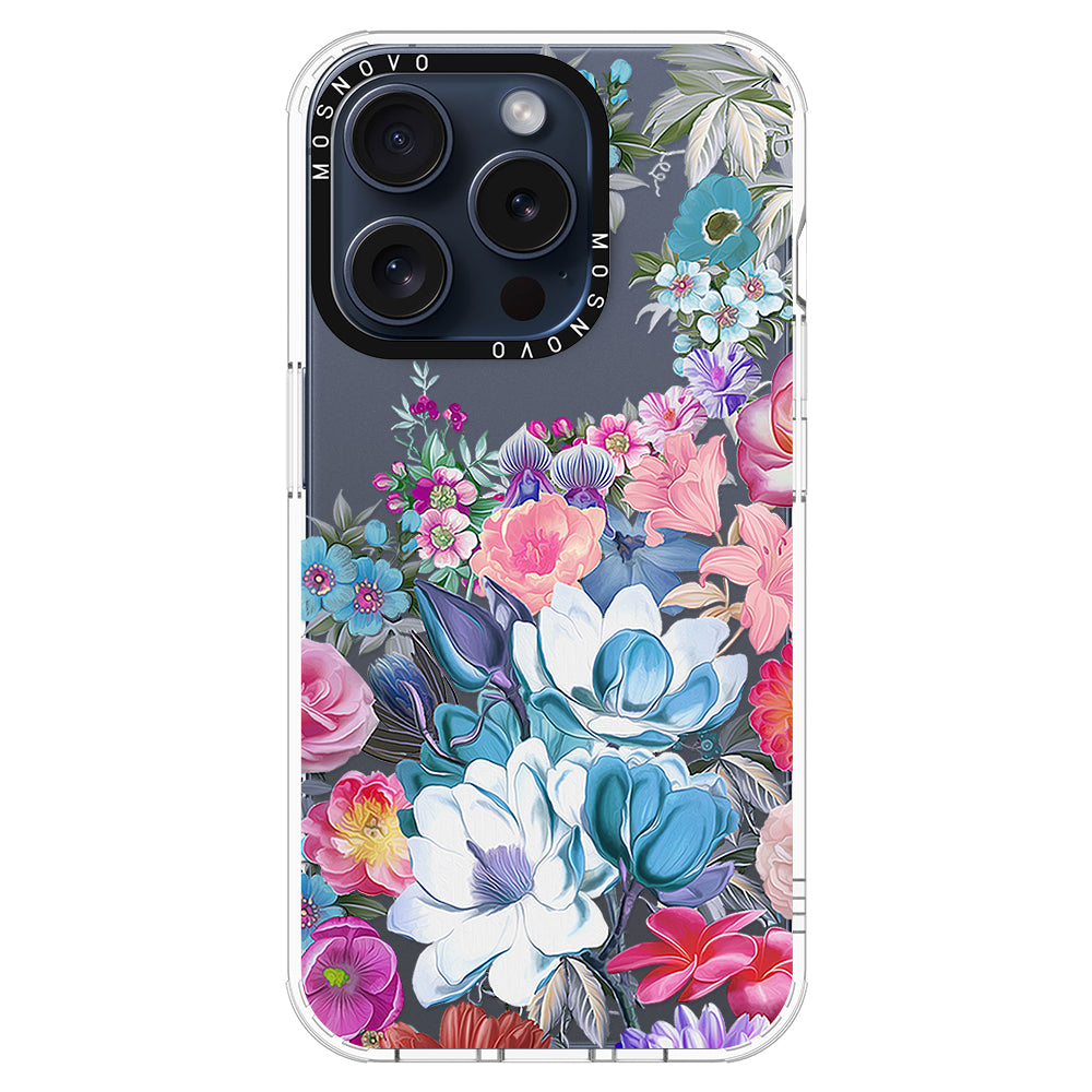 Magnolia Flower Phone Case - iPhone 15 Pro Case - MOSNOVO