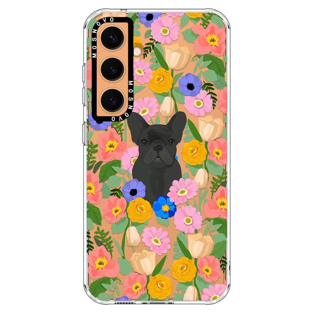 French Bulldog Garden Phone Case - Samsung Galaxy S24 Plus Case - MOSNOVO