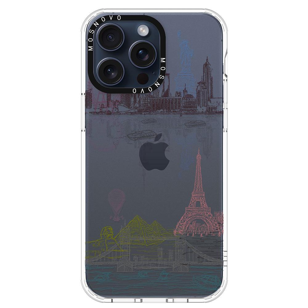 The World City Phone Case - iPhone 15 Pro Max Case - MOSNOVO