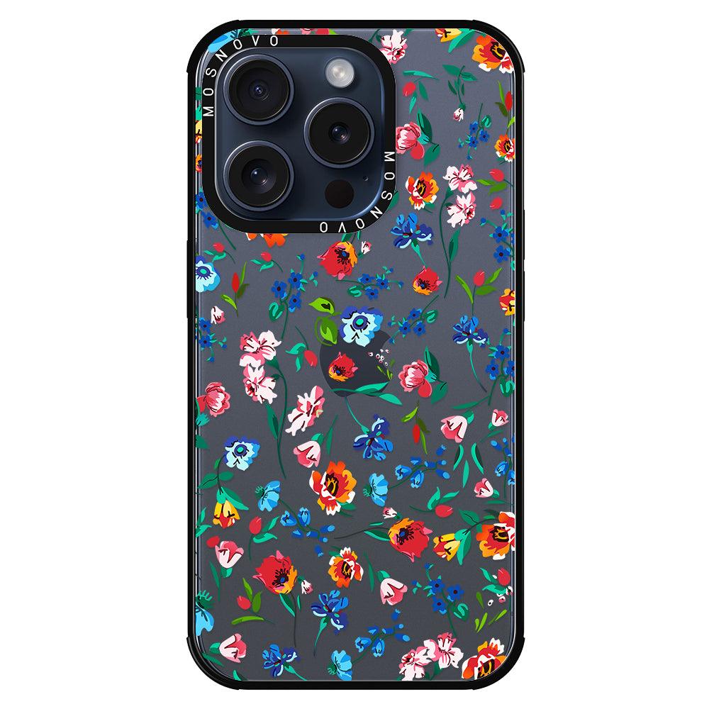 Little Wild Flower Phone Case - iPhone 15 Pro Case - MOSNOVO