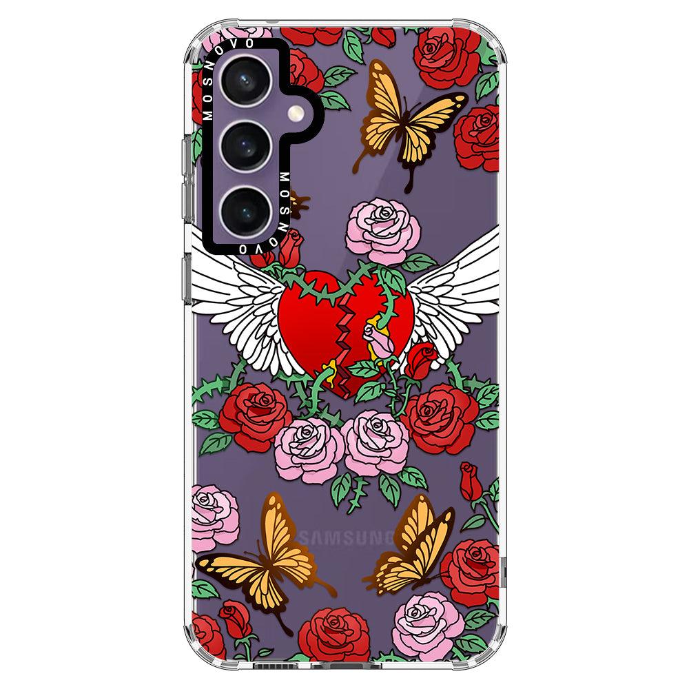 Heart With Wing Phone Case - Samsung Galaxy S23 FE Case