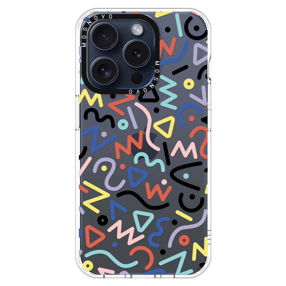 Doodle Art Phone Case - iPhone 15 Pro Case - MOSNOVO