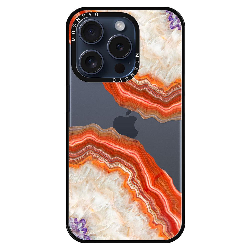 Agate Red Phone Case - iPhone 15 Pro Case - MOSNOVO