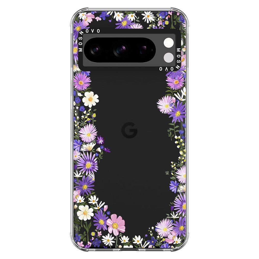 Purple Daisy Garden Phone Case - Google Pixel 8 Pro Case - MOSNOVO