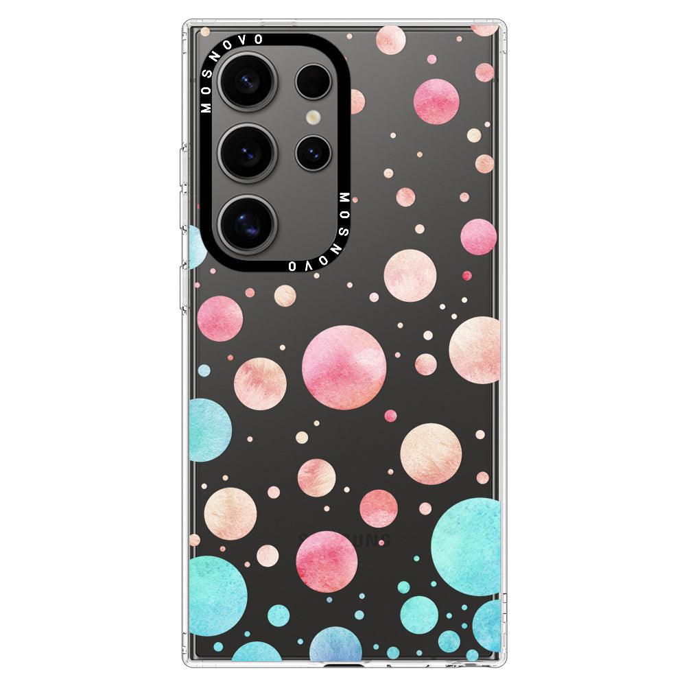 Watercolor Polka Dot Phone Case - Samsung Galaxy S24 Ultra Case - MOSNOVO