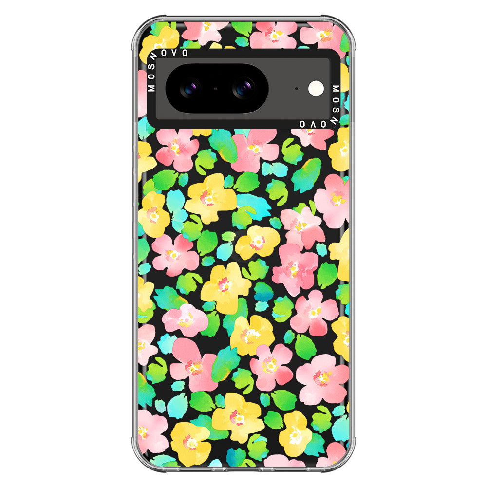 Floral Print Phone Case - Google Pixel 8 Case - MOSNOVO