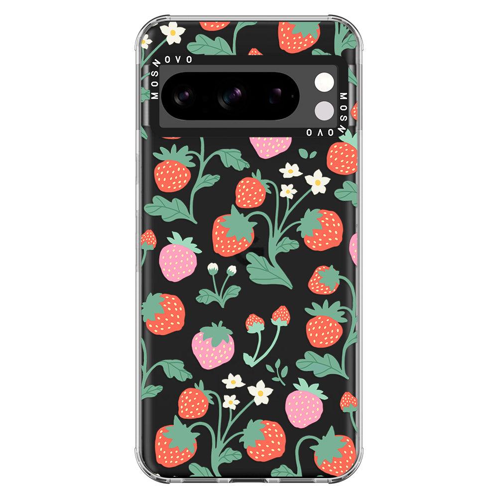 Cute Strawberry Phone Case - Google Pixel 8 Pro Case - MOSNOVO