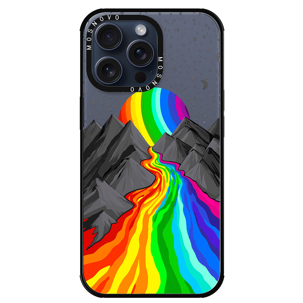 Rainbow Landscape Phone Case - iPhone 15 Pro Max Case - MOSNOVO