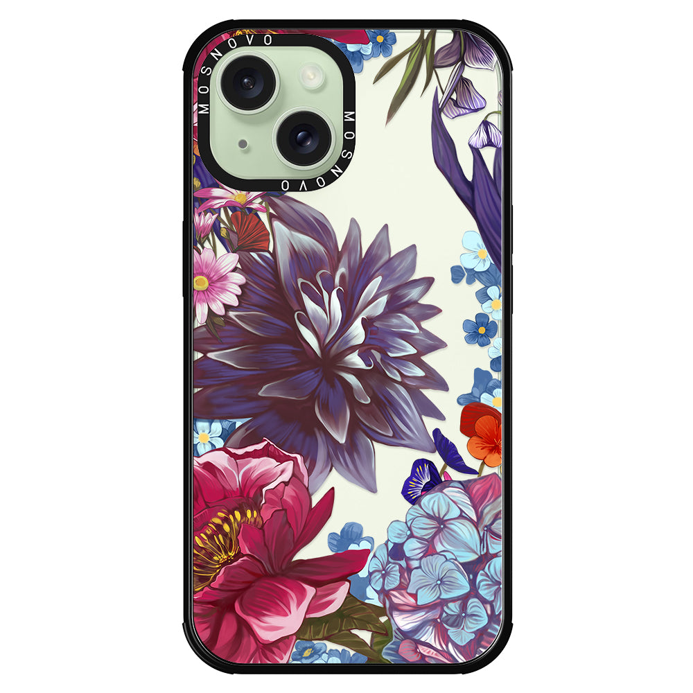 Blue Lilacs Phone Case - iPhone 15 Case - MOSNOVO