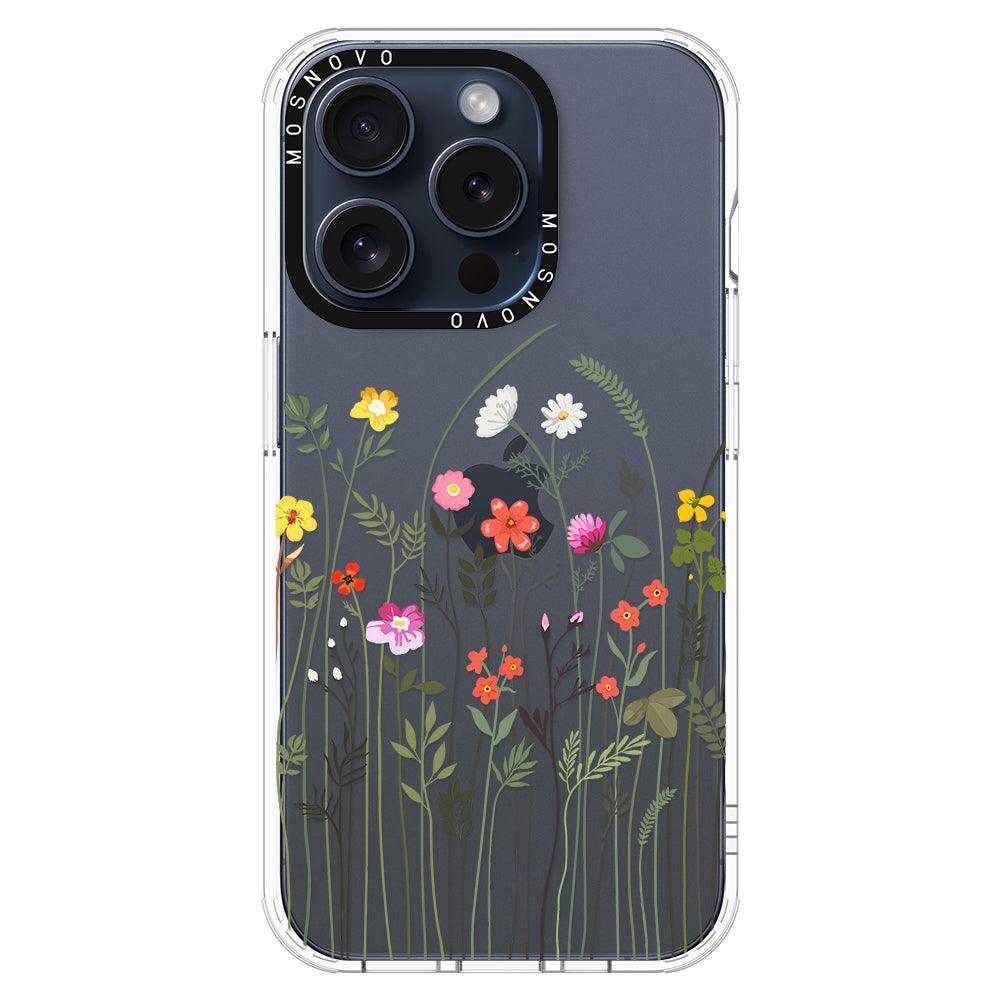 Spring Wildflower Phone Case - iPhone 15 Pro Case - MOSNOVO