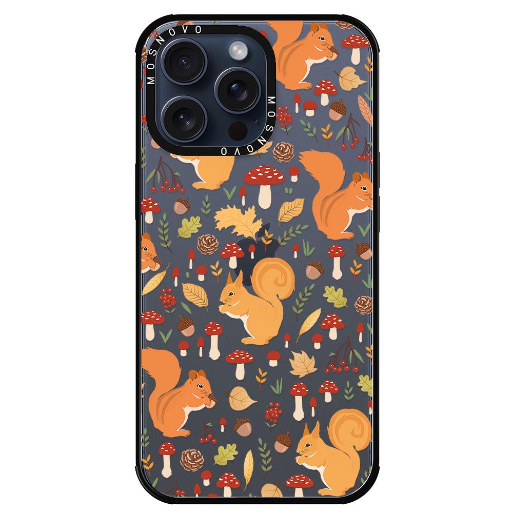 Autumn Squirrel Phone Case - iPhone 15 Pro Max Case - MOSNOVO