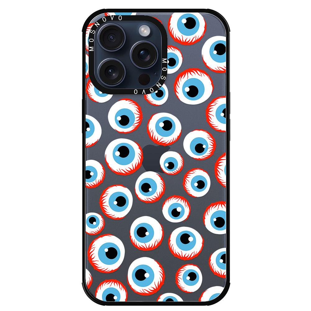 Scary Eyeball Phone Case - iPhone 15 Pro Max Case - MOSNOVO