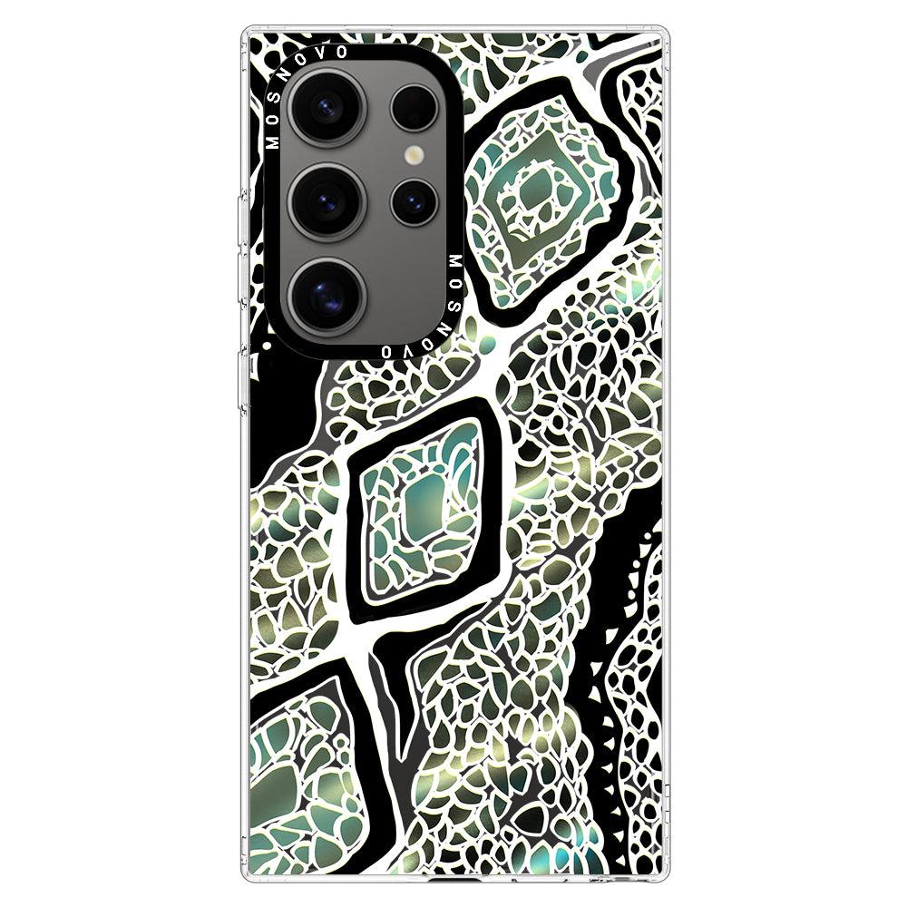 Jade Snake Phone Case - Samsung Galaxy S24 Ultra Case - MOSNOVO