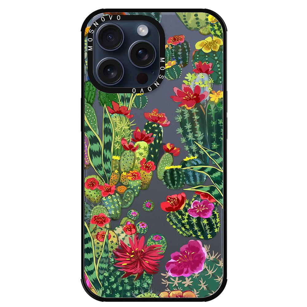 Cactus Garden Phone Case - iPhone 15 Pro Max Case - MOSNOVO