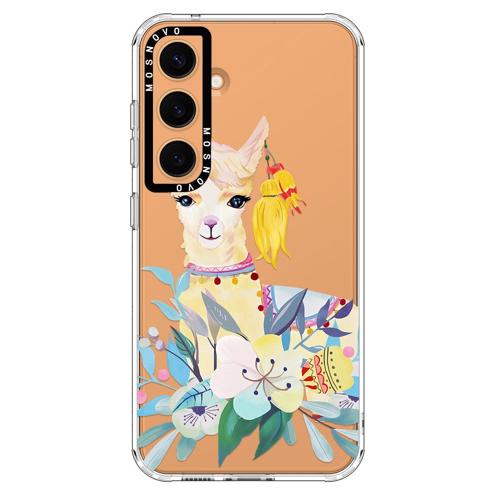 Boho Llama Phone Case - Samsung Galaxy S24 Plus Case - MOSNOVO