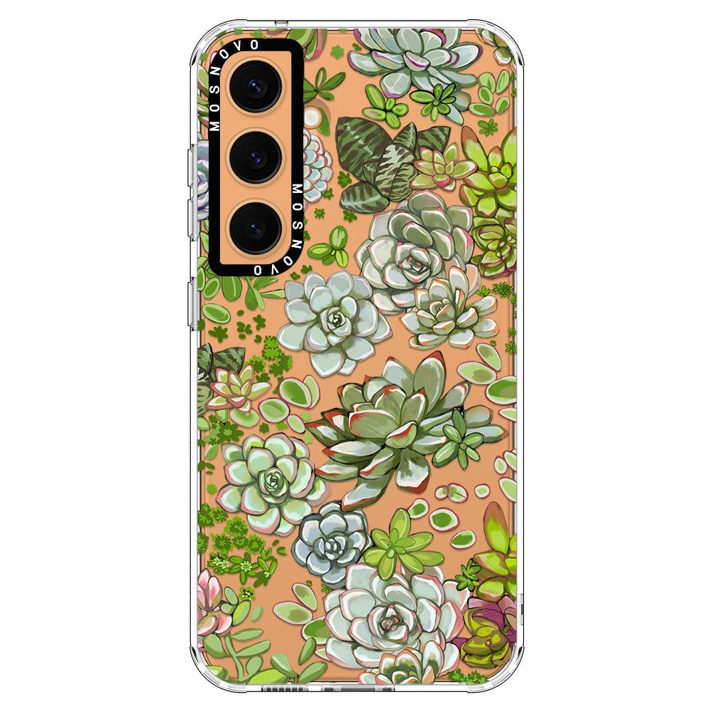 Succulents Phone Case - Samsung Galaxy S24 Plus Case - MOSNOVO