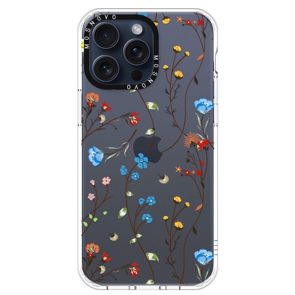 Wildflowers Phone Case - iPhone 15 Pro Max Case - MOSNOVO