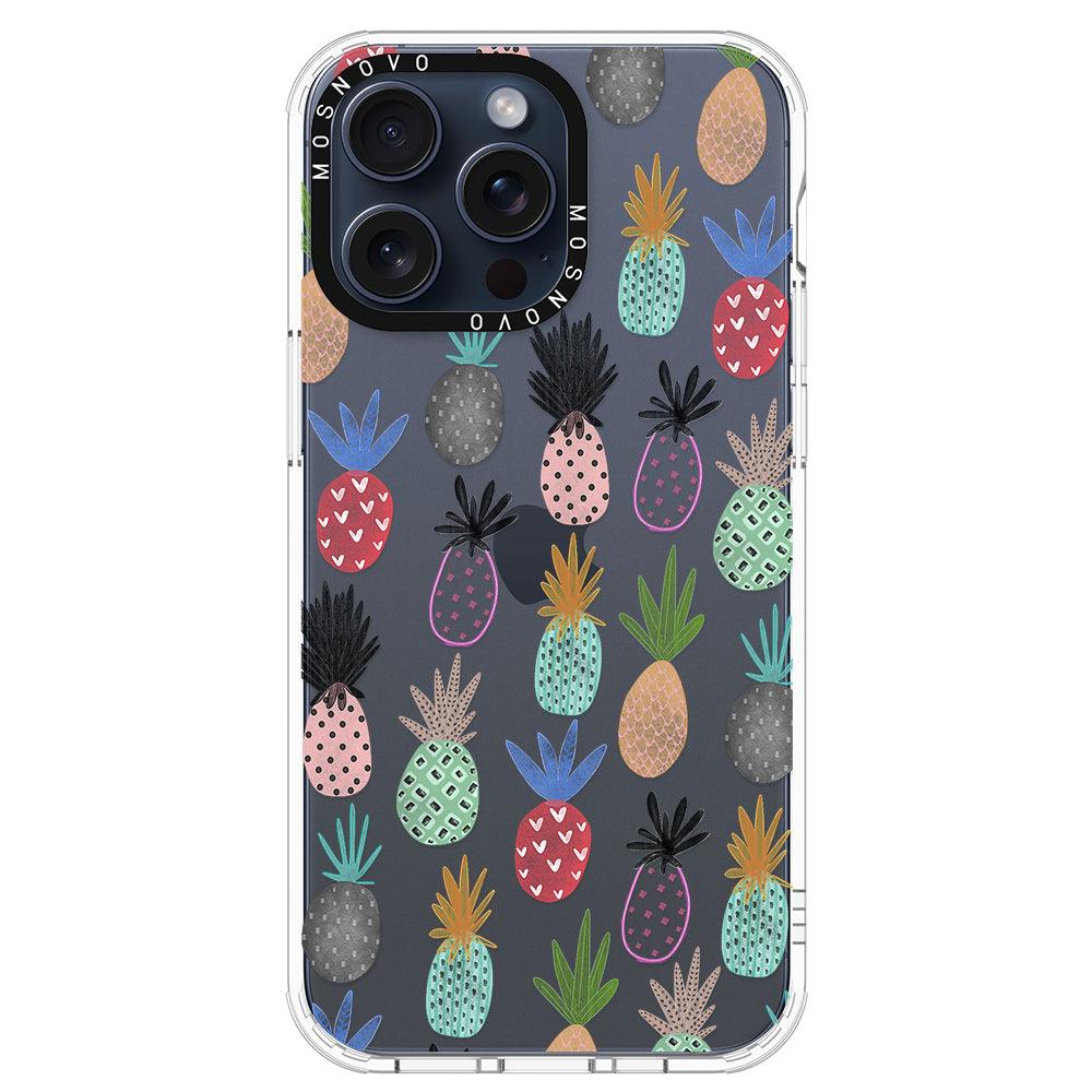 Cute Pineapple Phone Case - iPhone 15 Pro Max Case - MOSNOVO