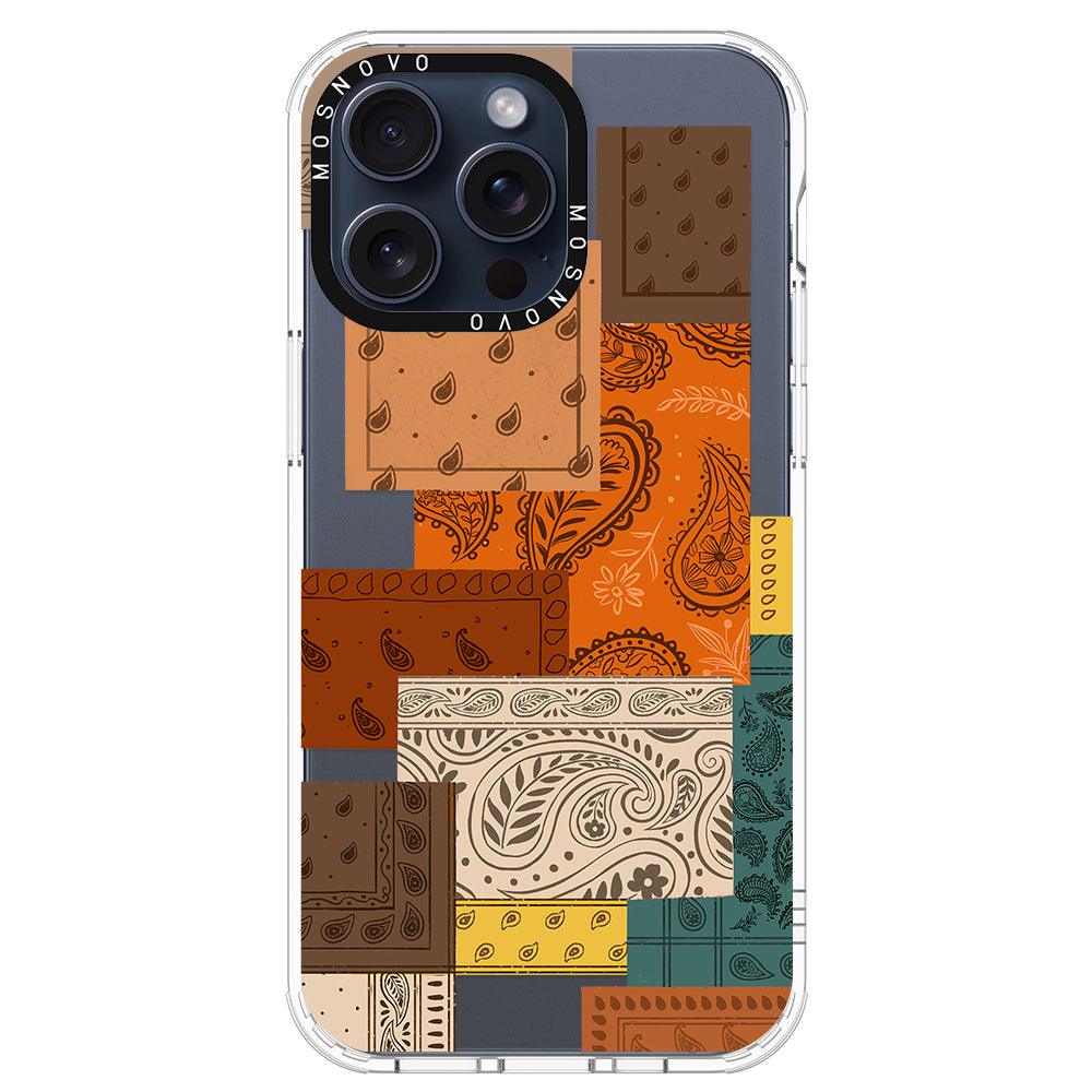 Vintage Paisley Phone Case - iPhone 15 Pro Max Case - MOSNOVO