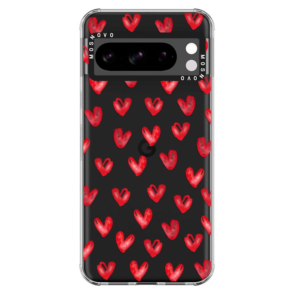 Cute Little Hearts Phone Case - Google Pixel 8 Pro Case - MOSNOVO