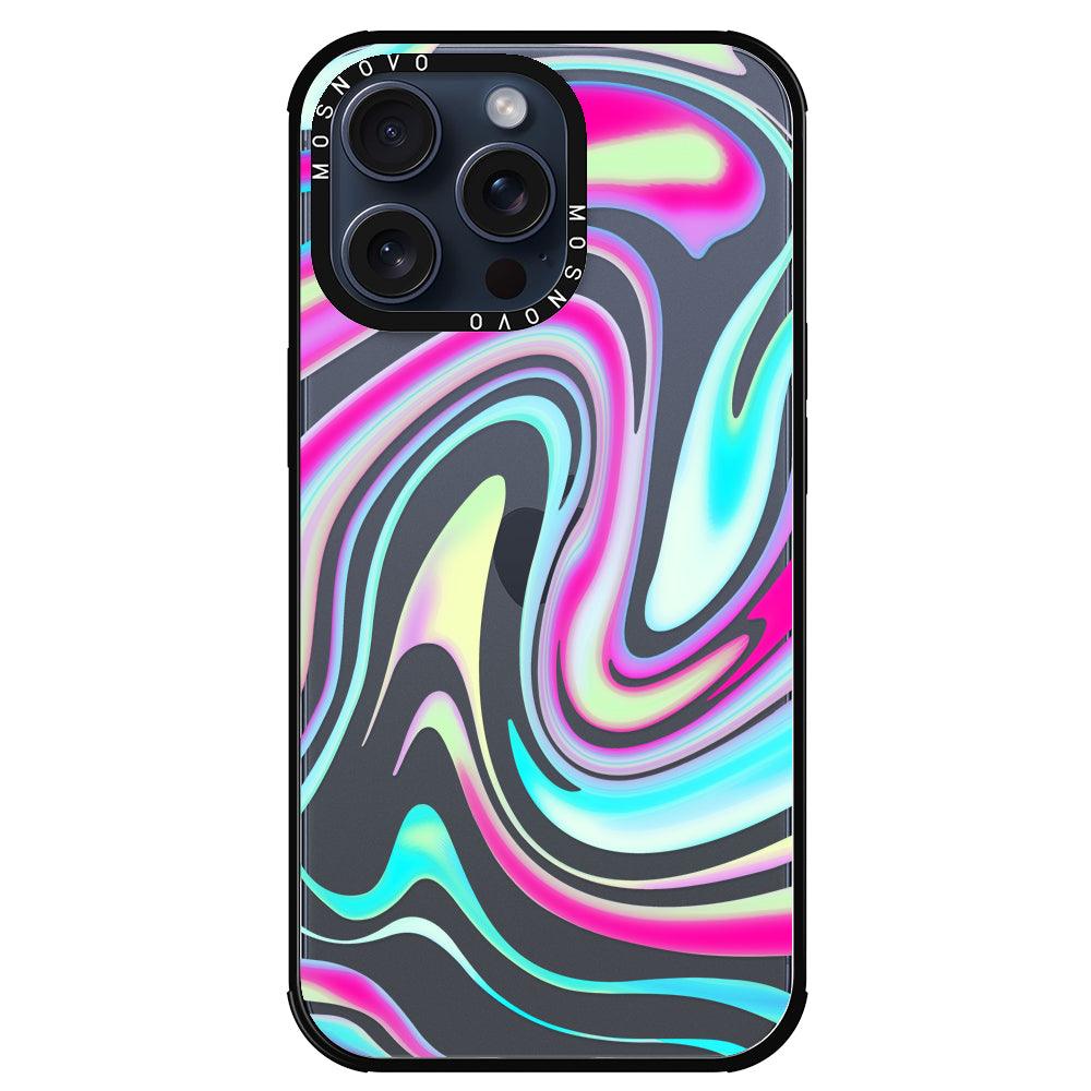 Psychedelic Swirls Phone Case - iPhone 15 Pro Max Case - MOSNOVO