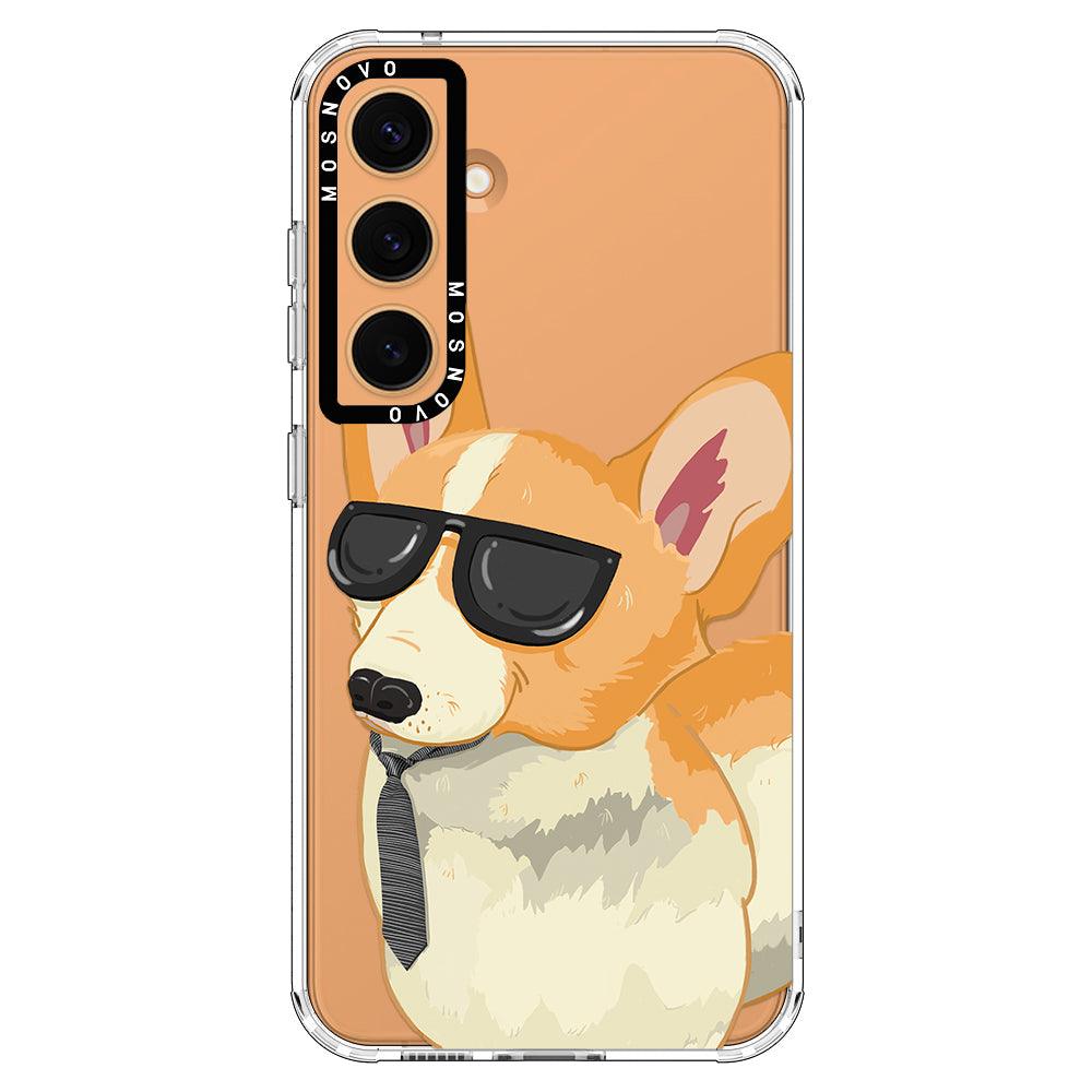 Fluffy Corgi Phone Case - Samsung Galaxy S24 Case - MOSNOVO