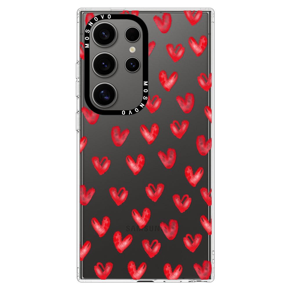 Cute Little Heart Phone Case - Samsung Galaxy S24 Ultra Case - MOSNOVO