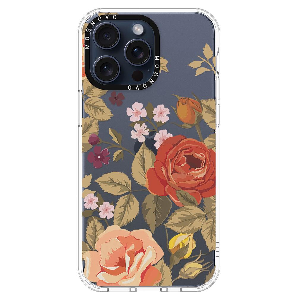 Vintage Roses Phone Case - iPhone 15 Pro Max Case - MOSNOVO