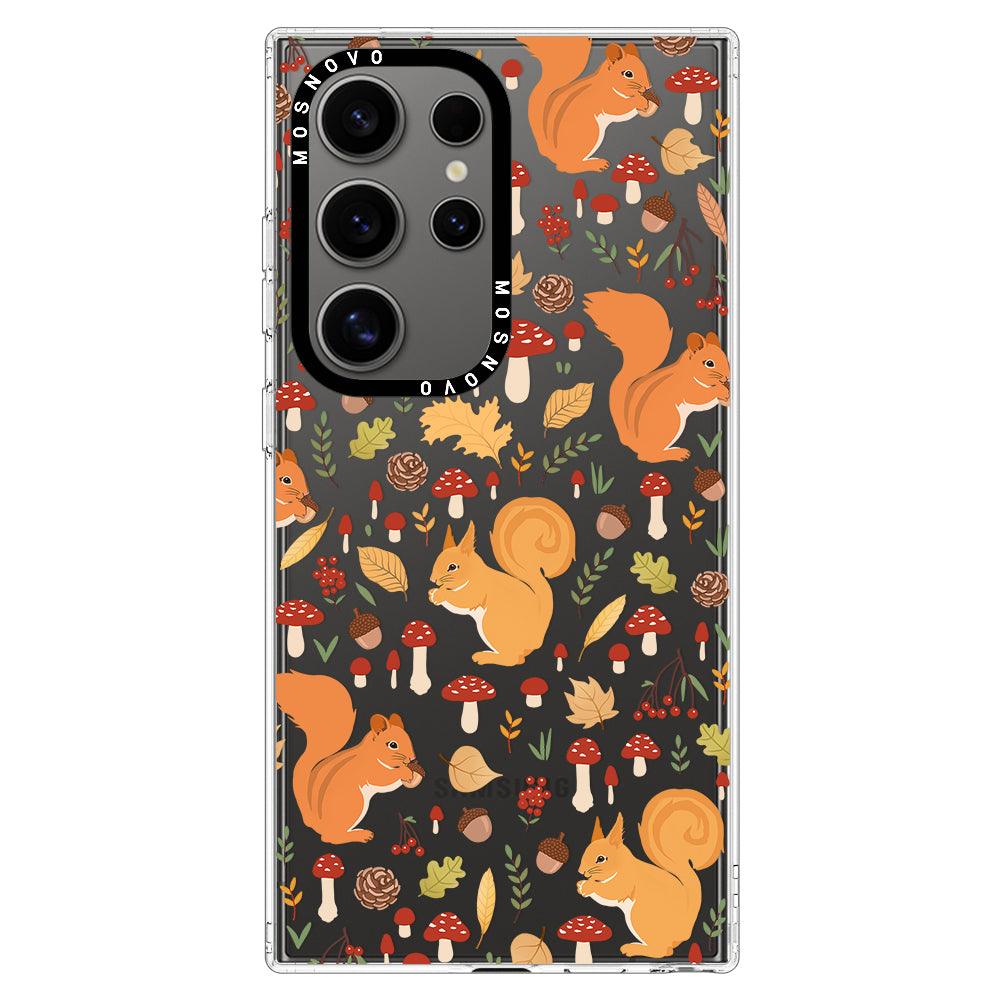 Autumn Squirrel Phone Case - Samsung Galaxy S24 Ultra Case - MOSNOVO