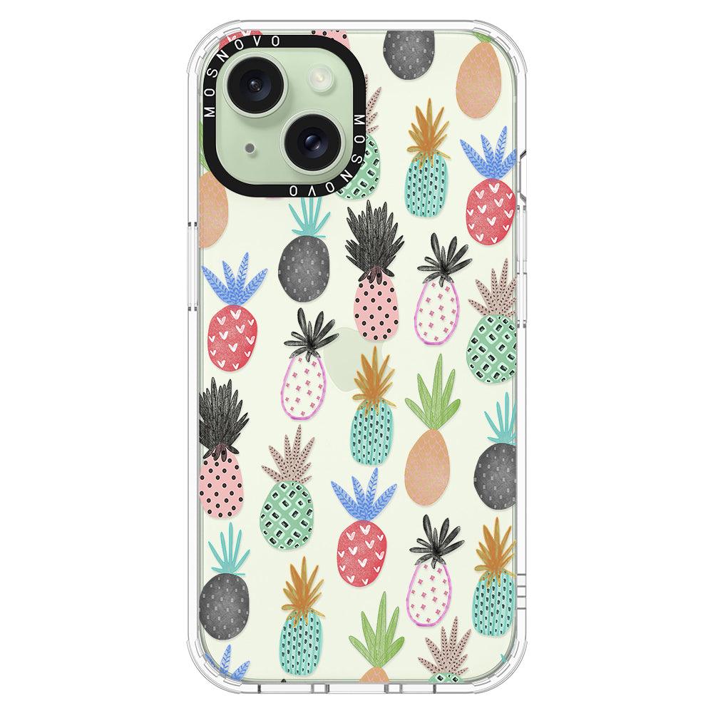 Cute Pineapple Phone Case - iPhone 15 Plus Case - MOSNOVO