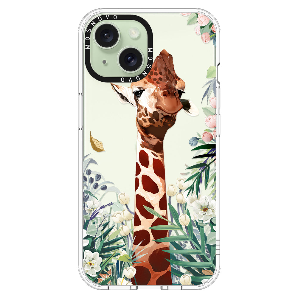 Giraffe In The Garden Phone Case - iPhone 15 Case - MOSNOVO