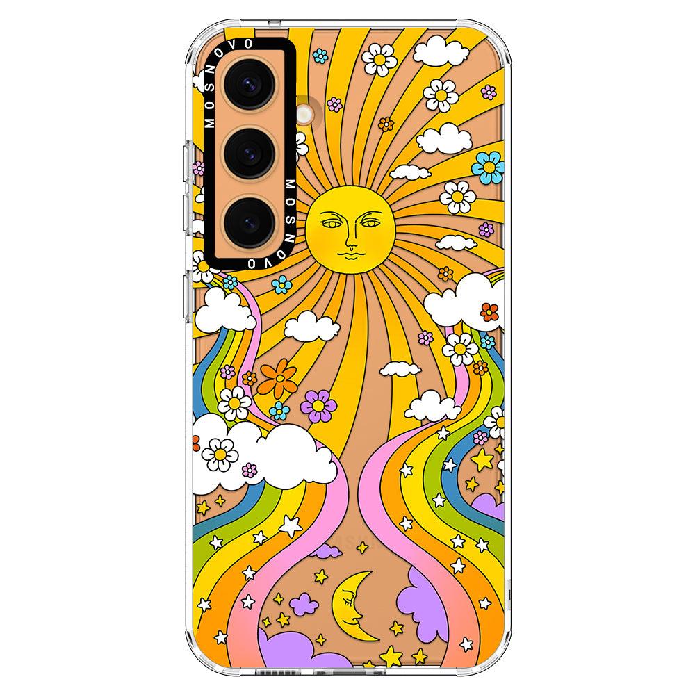 70's Psychedelic Groovy Art Phone Case - Samsung Galaxy S24 Case - MOSNOVO