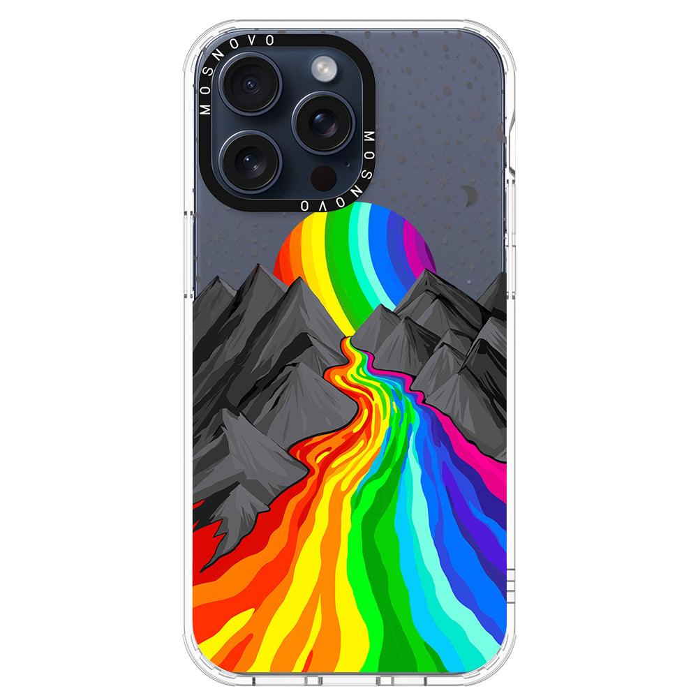 Rainbow Landscape Phone Case - iPhone 15 Pro Max Case - MOSNOVO