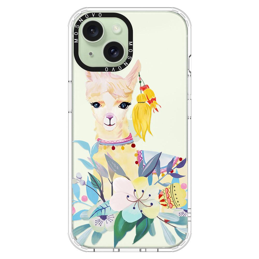 Boho Llama Phone Case - iPhone 15 Case - MOSNOVO