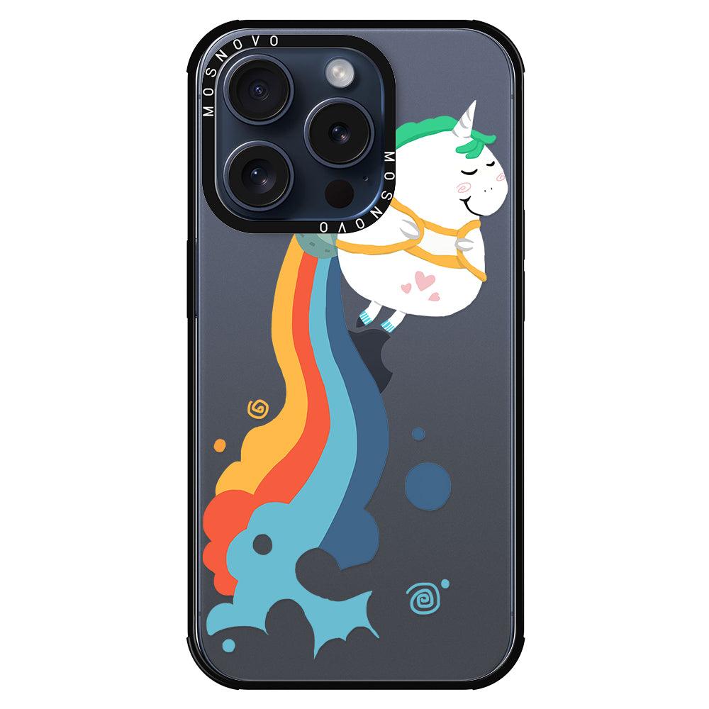 Cute Rainbow Unicorn Phone Case - iPhone 15 Pro Case - MOSNOVO